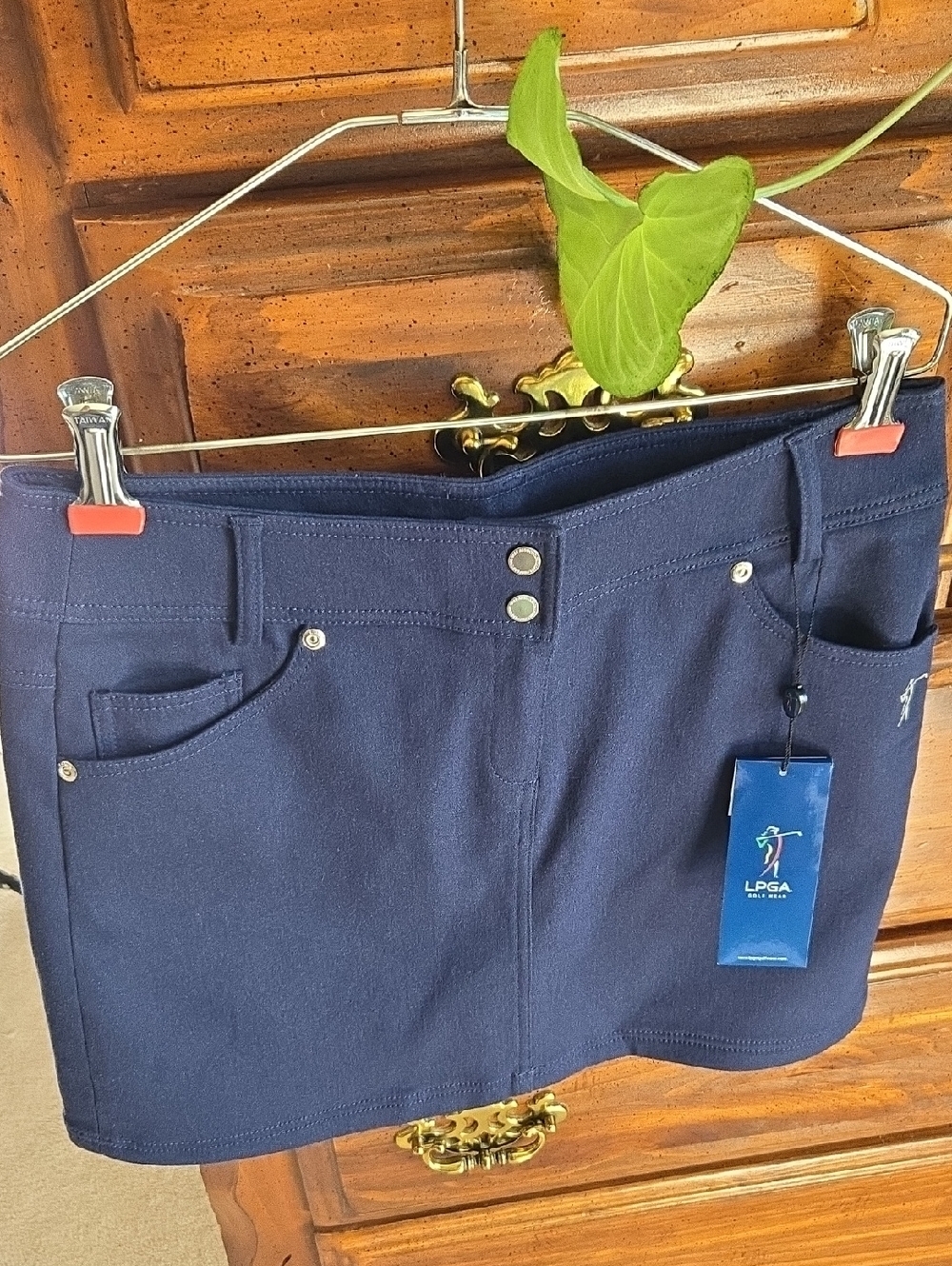 Women's Nwt LPGA Golf Skirt/Skort Navy Blue Size  27 , Small